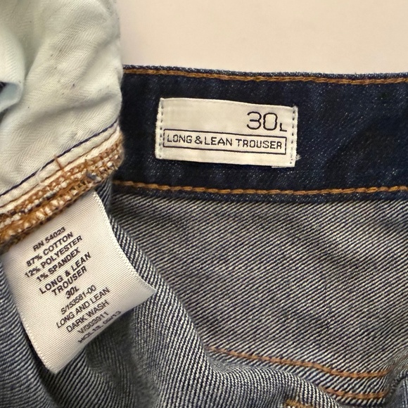 Gap Long & Lean Trouser Fit - Dark Wash - Vintage - Picture 4 of 9